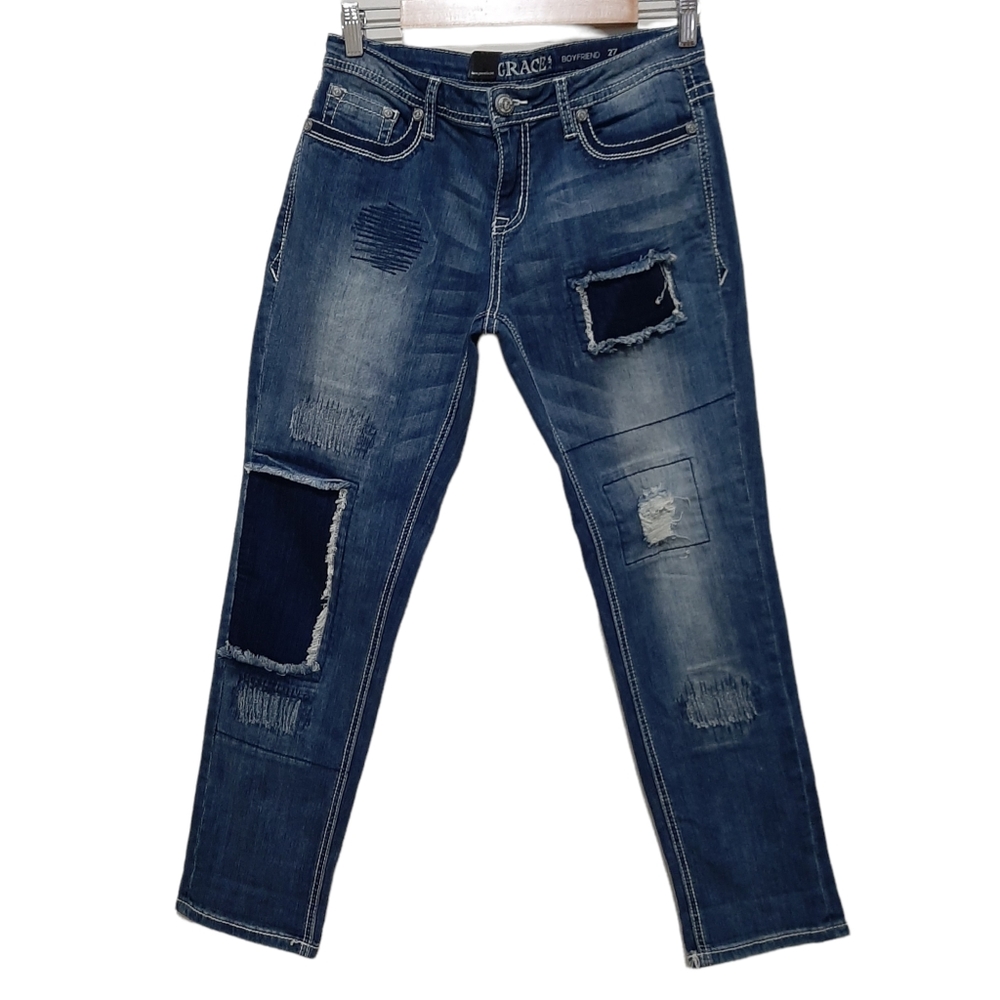Grace in LA Boyfriend Jeans Size 27